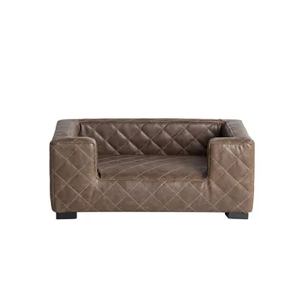 Edoardo Faux Leather Brown